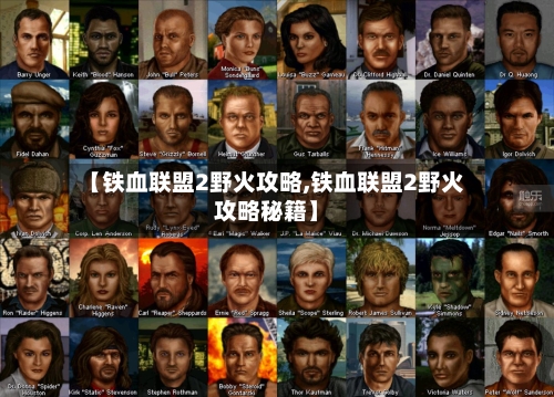 【铁血联盟2野火攻略,铁血联盟2野火攻略秘籍】-第1张图片