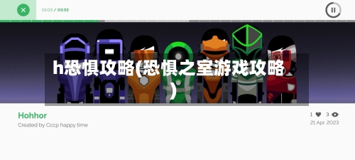 h恐惧攻略(恐惧之室游戏攻略)