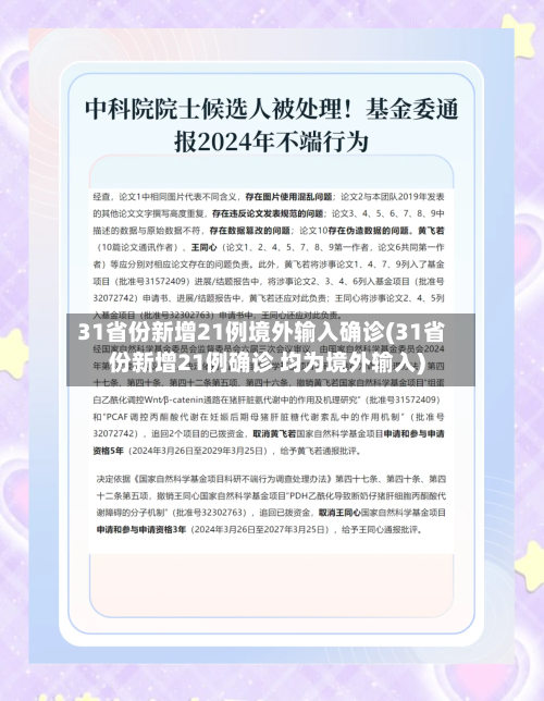 31省份新增21例境外输入确诊(31省份新增21例确诊 均为境外输入)-第3张图片
