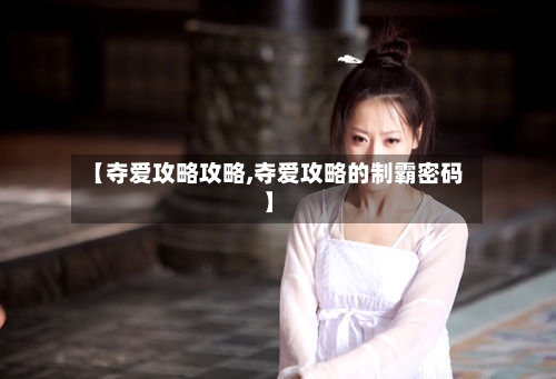 【夺爱攻略攻略,夺爱攻略的制霸密码】-第2张图片