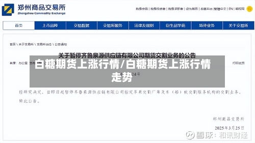 白糖期货上涨行情/白糖期货上涨行情走势-第1张图片