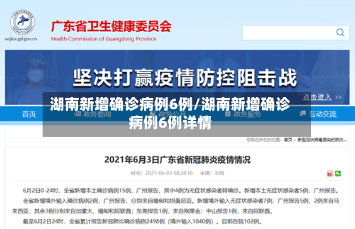 湖南新增确诊病例6例/湖南新增确诊病例6例详情
