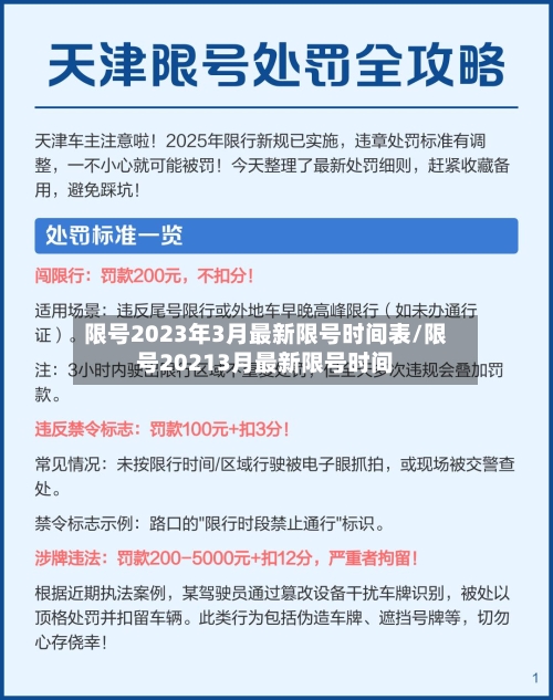 限号2023年3月最新限号时间表/限号20213月最新限号时间-第3张图片