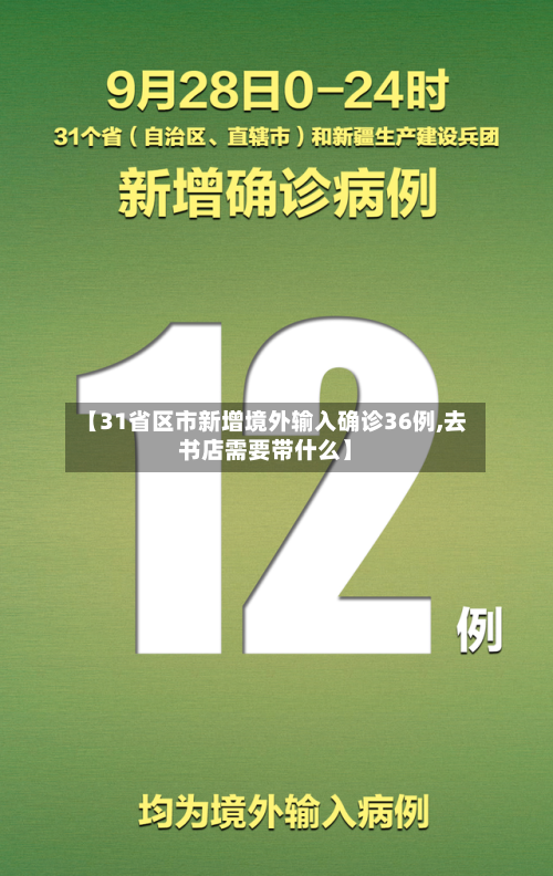 【31省区市新增境外输入确诊36例,去书店需要带什么】