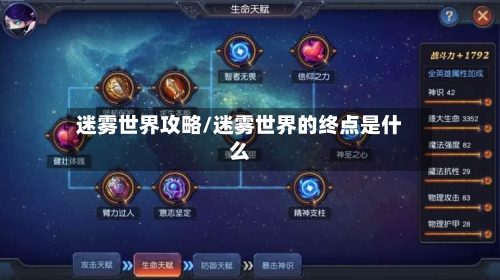 迷雾世界攻略/迷雾世界的终点是什么