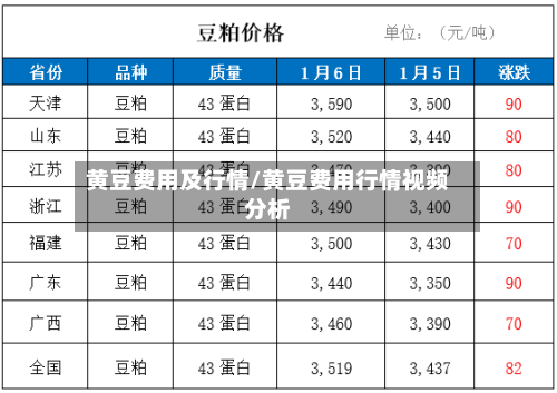 黄豆费用及行情/黄豆费用行情视频分析