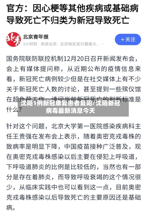 沈阳1例新冠康复患者复阳/沈阳新冠病毒最新消息今天