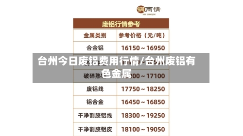 台州今日废铝费用行情/台州废铝有色金属-第2张图片