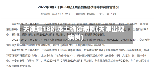 天津增18例本土确诊病例(天津出现病例)-第2张图片