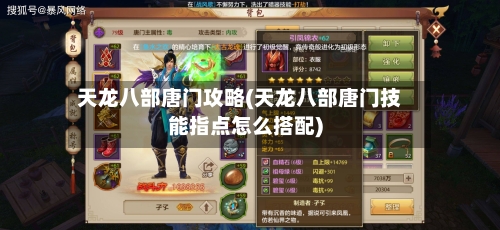 天龙八部唐门攻略(天龙八部唐门技能指点怎么搭配)