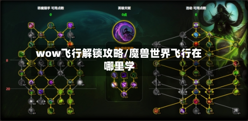 wow飞行解锁攻略/魔兽世界飞行在哪里学-第2张图片