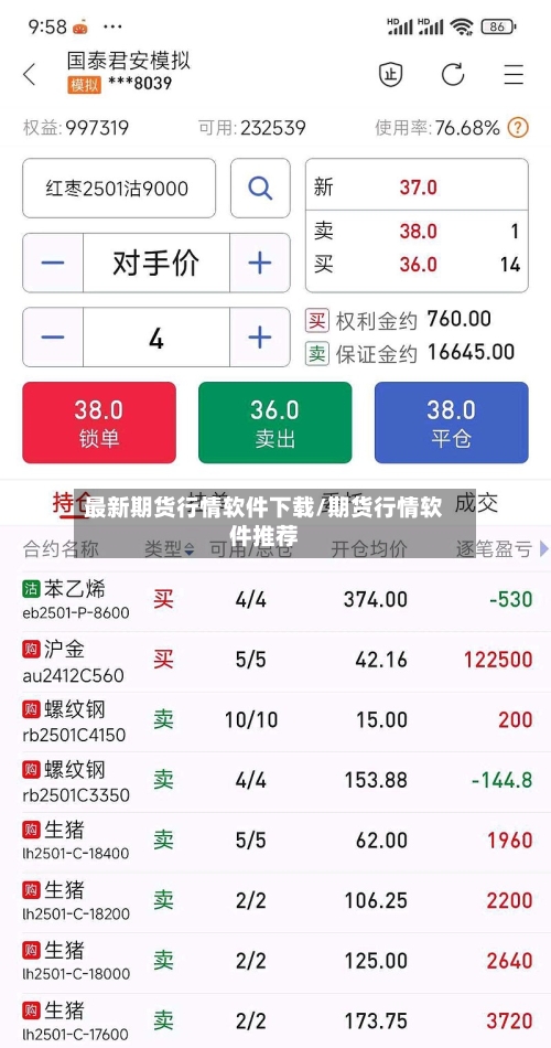 最新期货行情软件下载/期货行情软件推荐