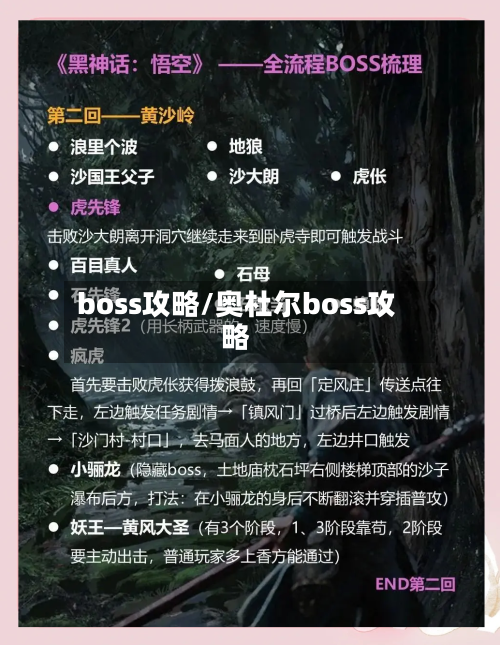 boss攻略/奥杜尔boss攻略