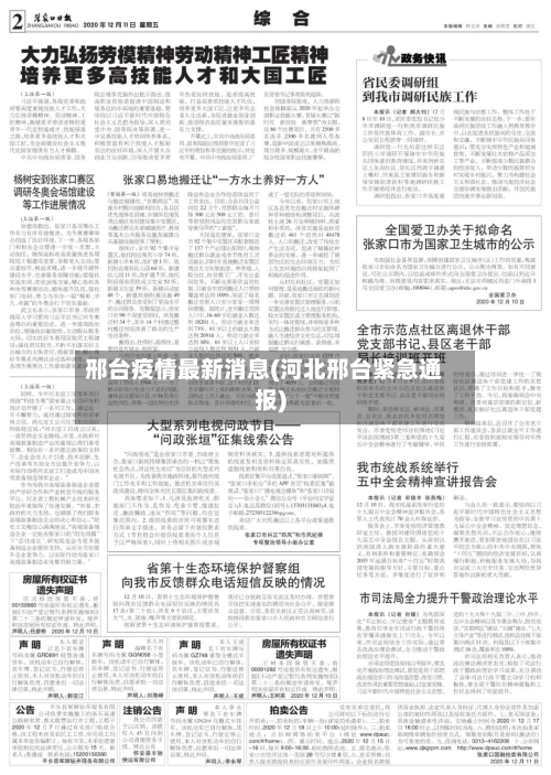 邢台疫情最新消息(河北邢台紧急通报)-第2张图片