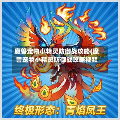 魔兽宠物小精灵防御战攻略(魔兽宠物小精灵防御战攻略视频)