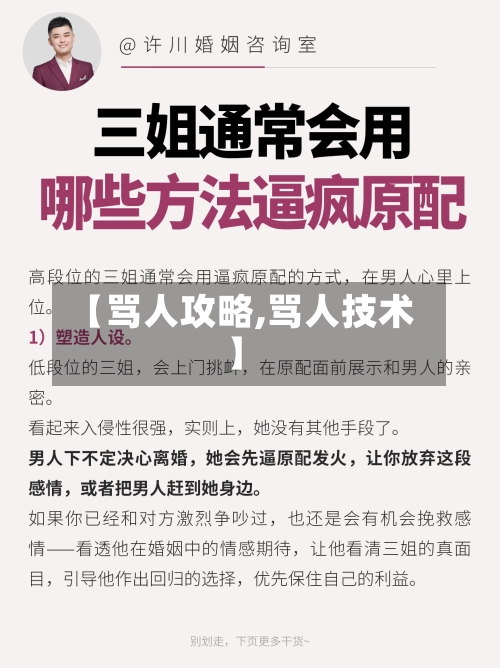 【骂人攻略,骂人技术】