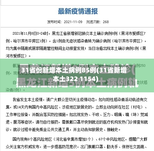31省份新增本土病例85例(31省新增本土322 1154)-第2张图片