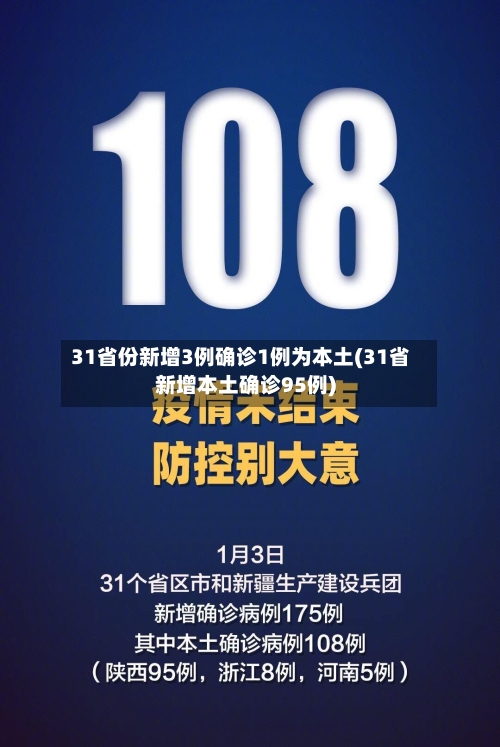 31省份新增3例确诊1例为本土(31省新增本土确诊95例)-第2张图片