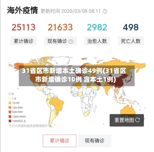 31省区市新增本土确诊49例(31省区市新增确诊10例 含本土1例)