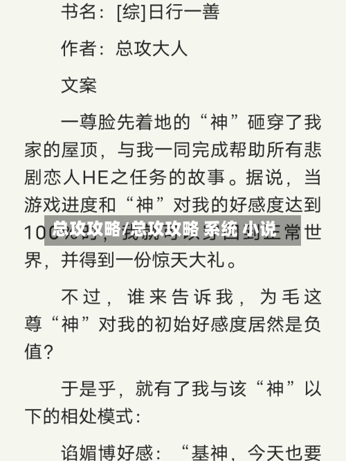 总攻攻略/总攻攻略 系统 小说