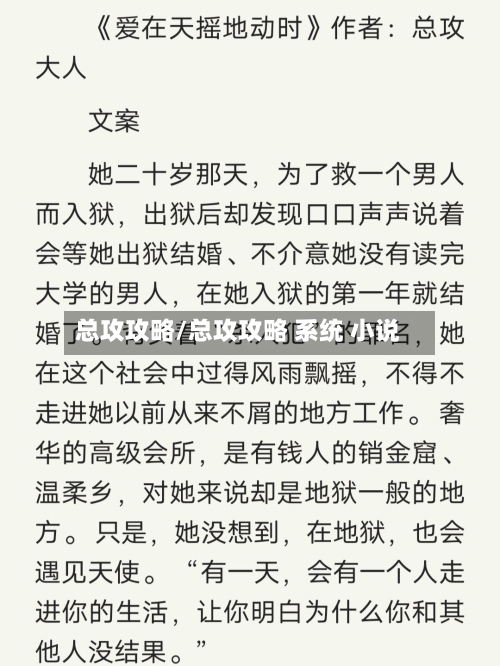 总攻攻略/总攻攻略 系统 小说-第2张图片