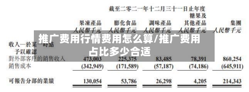 推广费用行情费用怎么算/推广费用占比多少合适-第2张图片