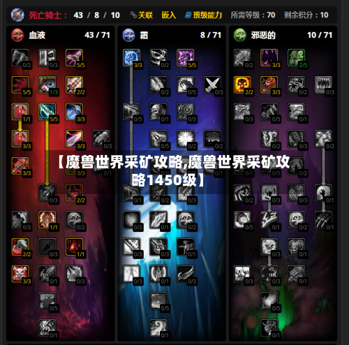 【魔兽世界采矿攻略,魔兽世界采矿攻略1450级】-第3张图片