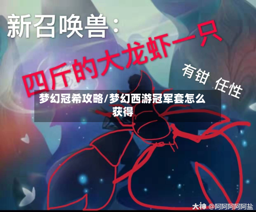 梦幻冠希攻略/梦幻西游冠军套怎么获得-第3张图片