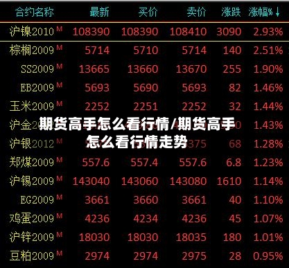期货高手怎么看行情/期货高手怎么看行情走势