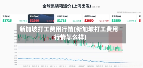 新加坡打工费用行情(新加坡打工费用行情怎么样)