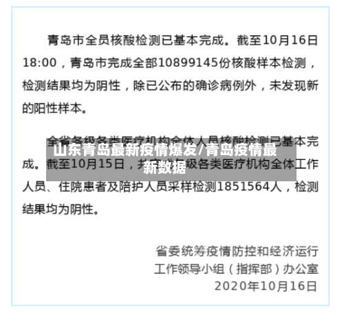 山东青岛最新疫情爆发/青岛疫情最新数据