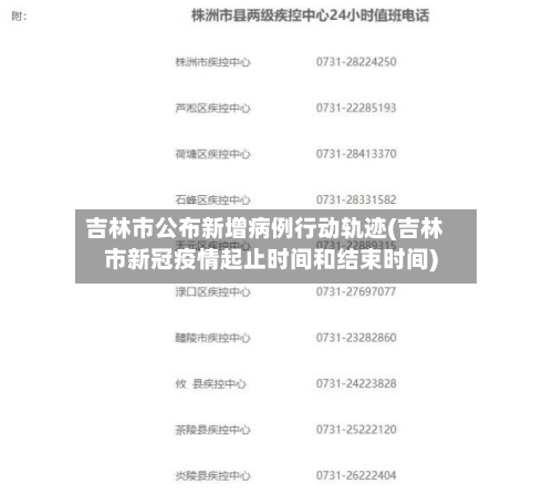 吉林市公布新增病例行动轨迹(吉林市新冠疫情起止时间和结束时间)-第2张图片