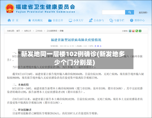 新发地同一层楼102例确诊(新发地多少个门分别是)