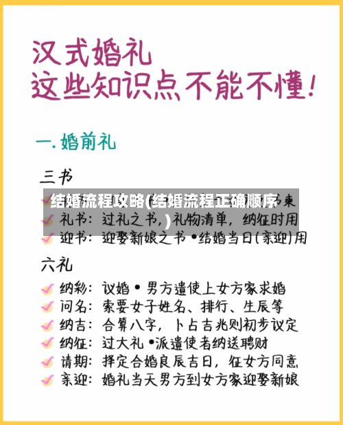 结婚流程攻略(结婚流程正确顺序)