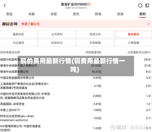 铜的费用最新行情(铜费用最新行情一吨)-第2张图片
