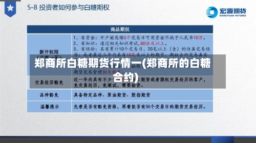 郑商所白糖期货行情一(郑商所的白糖合约)-第2张图片