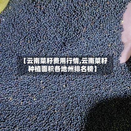 【云南菜籽费用行情,云南菜籽种植面积各地州排名榜】