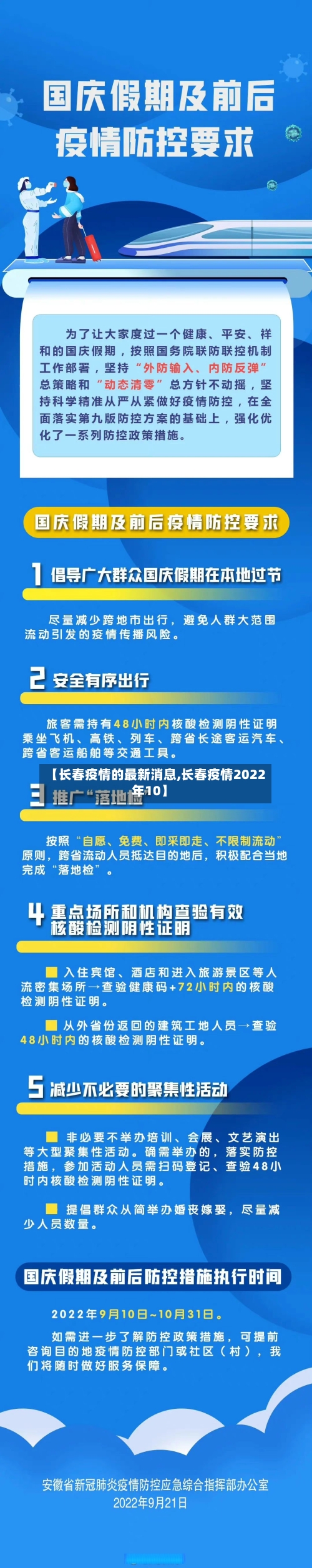 【长春疫情的最新消息,长春疫情2022年10】