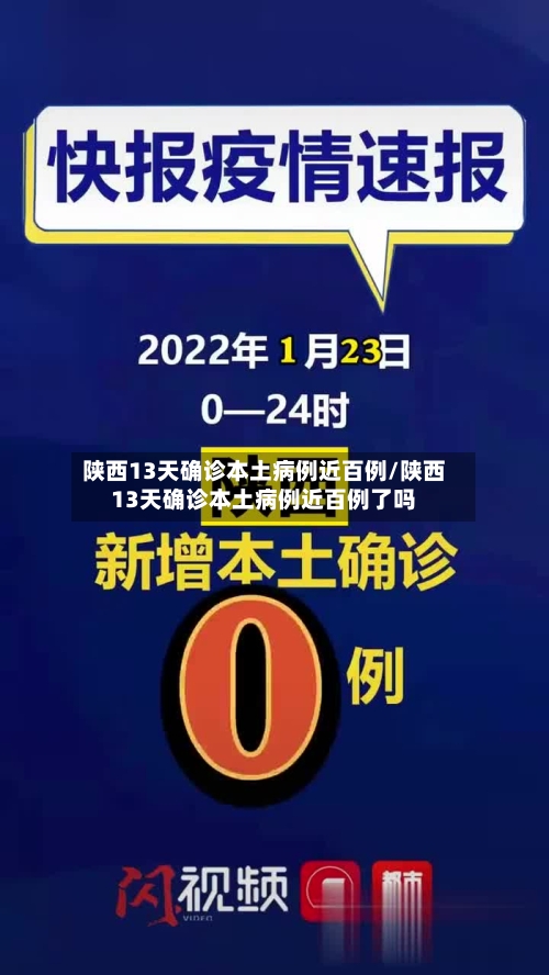 陕西13天确诊本土病例近百例/陕西13天确诊本土病例近百例了吗