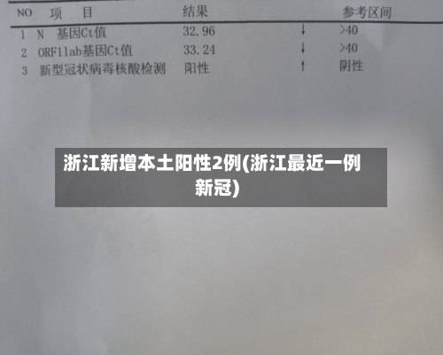 浙江新增本土阳性2例(浙江最近一例新冠)-第2张图片