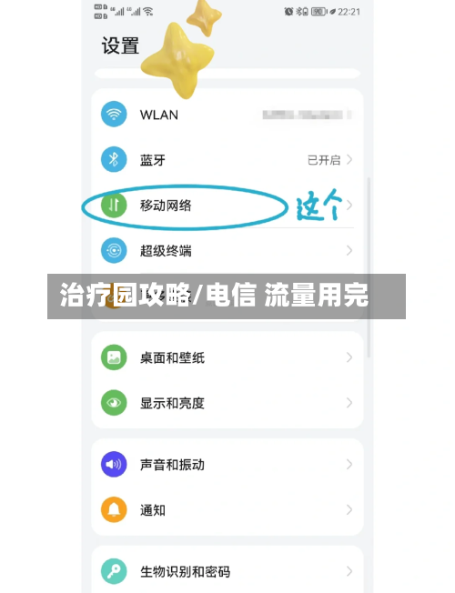 治疗园攻略/电信 流量用完
