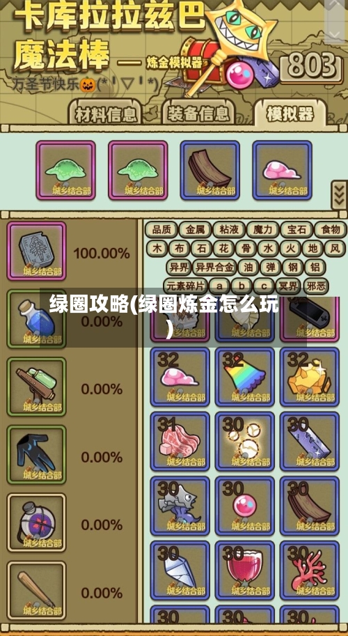 绿圈攻略(绿圈炼金怎么玩)-第2张图片