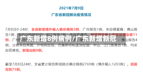 广东新增8例病例/广东新增新冠-第1张图片