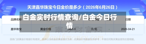 白金实时行情查询/白金今日行情-第3张图片