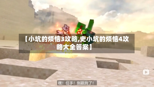 【小坑的烦恼3攻略,史小坑的烦恼4攻略大全答案】