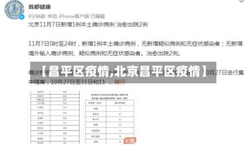 【昌平区疫情,北京昌平区疫情】-第2张图片