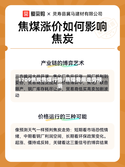 1709焦炭焦煤行情/焦煤费用走势预测