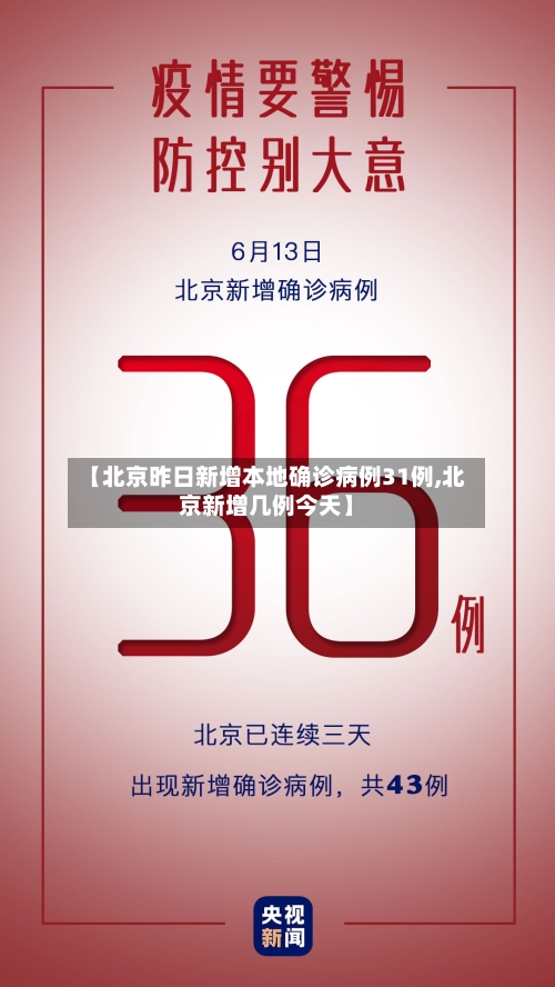 【北京昨日新增本地确诊病例31例,北京新增几例今天】-第2张图片