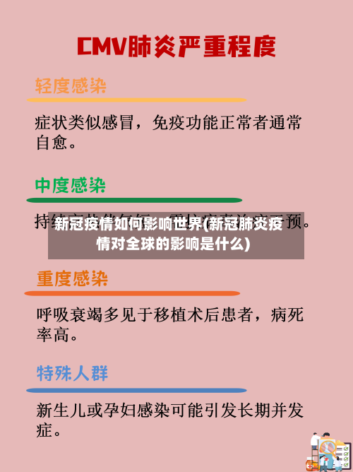 新冠疫情如何影响世界(新冠肺炎疫情对全球的影响是什么)-第1张图片