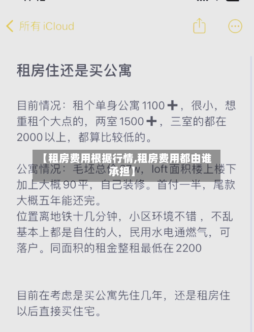 【租房费用根据行情,租房费用都由谁承担】